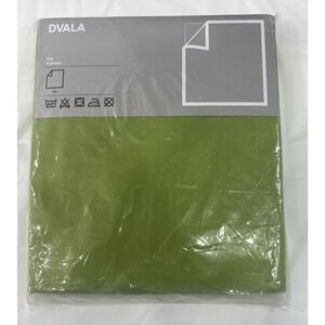 IKEA DVALA Full Size Flat Bed Sheet Avocado Green Cotton 79 X 102